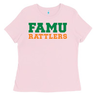 Bubblegum Pink Famu Rattlers Ladies Tee - artisFamous
