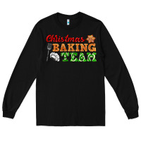 Black christmas baking team Long Sleeve Tee - FaDigitalArtStudio