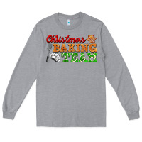 Heather Grey christmas baking team Long Sleeve Tee - FaDigitalArtStudio