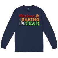 Navy christmas baking team Long Sleeve Tee - FaDigitalArtStudio