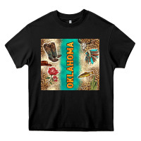 Black Oklahoma Heavy Core Tee - TumblerDesignByShophia