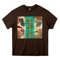 Chocolate Brown Oklahoma Heavy Core Tee - TumblerDesignByShophia