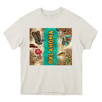 Cream Oklahoma Heavy Core Tee - TumblerDesignByShophia