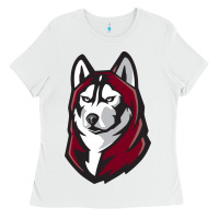 White bloomsburg huskies Ladies Tee - artisFamous