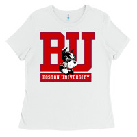 White boston university terriers Ladies Tee - artisFamous