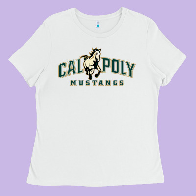 Cal Poly Mustangs Ladies Tee Designed By Artisfamous