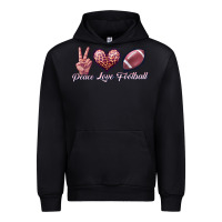 Black peace love football Urban Hoodie - JahusDesignShop