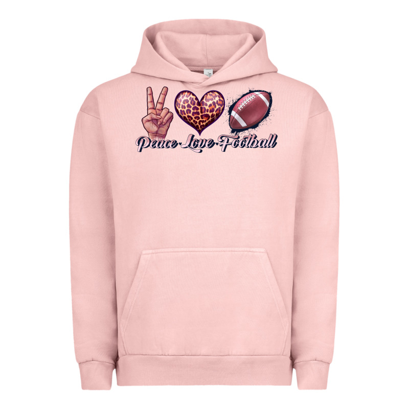 Peace Love Football Urban Hoodie by JahusDesignShop | Teevron