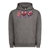 Pigment Tornado peace love football Urban Hoodie - JahusDesignShop