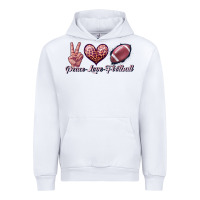 White peace love football Urban Hoodie - JahusDesignShop