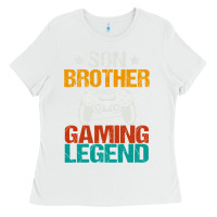 White gaming gifts for teenage boys 8 12 year old christmas gamer Ladies Tee - artisFamous