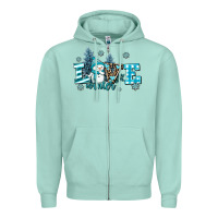 Seafoam love winter Zipper Hoodie - AdoDesignShop