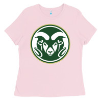 Bubblegum Pink colorado state rams Ladies Tee - artisFamous