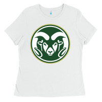 White colorado state rams Ladies Tee - artisFamous