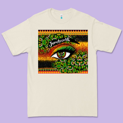 Juneteenth Eyelash Premium Tee Designed By Cowgirlartshop