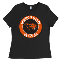 Black Oregon College Gift Ladies Tee - artisFamous