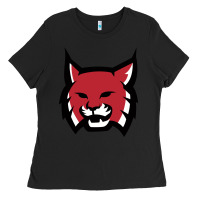 Black Rhodes College Athletic Ladies Tee - artisFamous