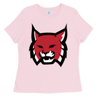 Bubblegum Pink Rhodes College Athletic Ladies Tee - artisFamous