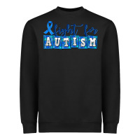 Black fight for autism Heavyweight Sweatshirt - AdoDesignShop