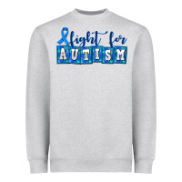 Heather Grey fight for autism Heavyweight Sweatshirt - AdoDesignShop