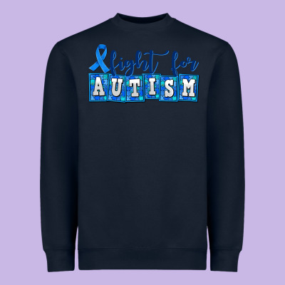Fight For Autism Heavyweight Sweatshirt Designed By Adodesignshop