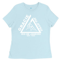 Baby Blue gracie jiu jitsu  2 Ladies Tee - artisFamous