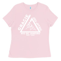 Bubblegum Pink gracie jiu jitsu  2 Ladies Tee - artisFamous