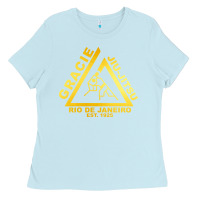 Baby Blue gracie jiu jitsu Ladies Tee - artisFamous