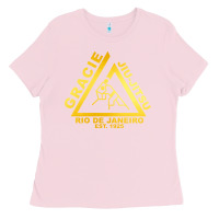 Bubblegum Pink gracie jiu jitsu Ladies Tee - artisFamous