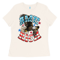 Bone American Eagle Ladies Tee - HowdyJamesFarm