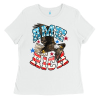 White American Eagle Ladies Tee - HowdyJamesFarm