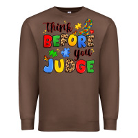 Chestnut think before you judge Premium Sweatshirt - JahusDesignShop
