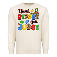 Sandshell think before you judge Premium Sweatshirt - JahusDesignShop