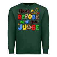 Sports Green think before you judge Premium Sweatshirt - JahusDesignShop