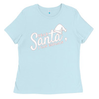 Baby Blue Dear Santa I Can Explain Ladies Tee - artisFamous