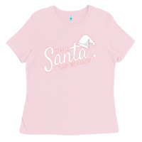 Bubblegum Pink Dear Santa I Can Explain Ladies Tee - artisFamous