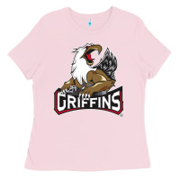 Bubblegum Pink griffins Ladies Tee - artisFamous