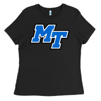 Black middle tennessee mt logomark Ladies Tee - artisFamous