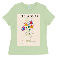 Matcha pablo picasso   bouquet of peace Ladies Tee - artisFamous