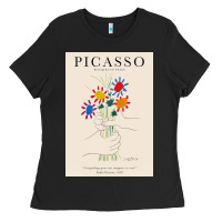 Pablo Picasso   Bouquet Of Peace Ladies Tee | Teevron