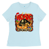 Baby Blue acd christmas Ladies Tee - artisFamous