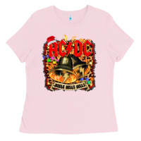 Bubblegum Pink acd christmas Ladies Tee - artisFamous