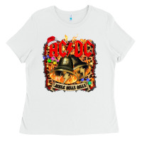 White acd christmas Ladies Tee - artisFamous