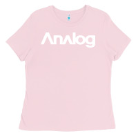 Bubblegum Pink analog Ladies Tee - artisFamous