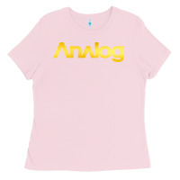 Bubblegum Pink analog Ladies Tee - artisFamous