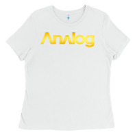 White analog Ladies Tee - artisFamous