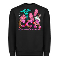 Black cca  continuing care assistant with crocs Heavyweight Sweatshirt - AdoDesignShop