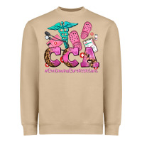 Mushroom cca  continuing care assistant with crocs Heavyweight Sweatshirt - AdoDesignShop