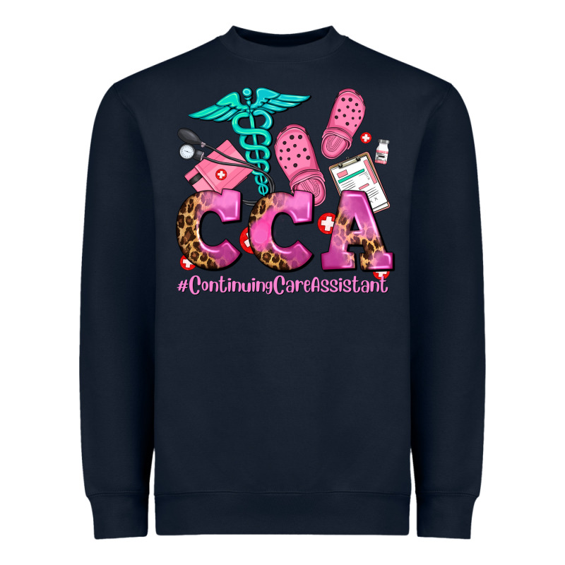 Cca  Continuing Care Assistant With Crocs Heavyweight Sweatshirt by AdoDesignShop | Teevron