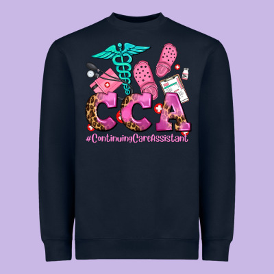 Cca  Continuing Care Assistant With Crocs Heavyweight Sweatshirt Designed By Adodesignshop